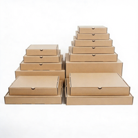 Cajas de Pizza para Llevar de Papel Kraft de Grado Alimenticio con Logotipo Personalizado de Fábrica, de 6 a 10 Pulgadas, con Recubrimiento UV, Reciclables