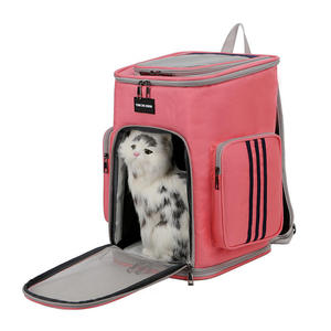 <b>Cute</b> Dog Animal Luxury Pet Carrier Breathable Mesh Backpack Zipper Made Oxford Nylon for Small Animals Outdoor Travel Take-Out - Product Image 4