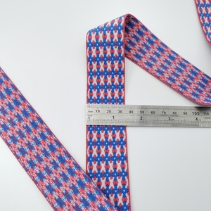 Venta al por mayor de cintas de nylon personalizadas con logotipo de Jacquard recubiertas de cintas elásticas de Spandex para pantalones y ropa interior con logotipo personalizado - Product Image 5