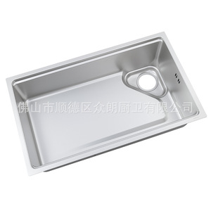 304 Stainless Steel Single Bowl Undermount Kitchen Sink 7545 Brushed Nano Silver Easy To Clean - Product Image 3