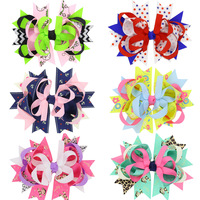 Grosgrain Ribbon Hair Bow with Clip Girls Boutique Bow Hair Clip Hairpin Baby Newborn Photo Shoot Hair Accessories