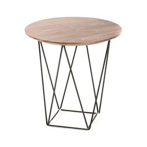 Luxury Solid Metal Frame Industrial Furniture Natural Top Wooden <b>Table</b> for Home Hotel Restaurant Coffee Shop for <b>Bar</b> Areas - Product Image 1