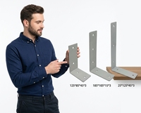 Support de montage triangulaire simple pour mur décoratif Support d'étagère flottant en acier et fonte Processus estampillé Décoration intérieure