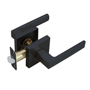 Oem hiện đại hợp kim kẽm cửa đòn bẩy loại tay nắm cửa với <span class=keywords><strong>push</strong></span> <span class=keywords><strong>button</strong></span> Lock, thuận tiện nội thất cửa xử lý hoạt động đòn bẩy - Product Image 3