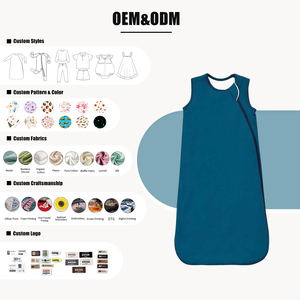Newborn Baby Clothes Kids Sleep Sack Fabric Plain Solid 0.5 <strong>Tog</strong> 1.0 <strong>Tog</strong> 100% Bamboo Spandex Knitted <strong>Sleeping</strong> <strong>Bag</strong> Sleep Sack - Product Image 4