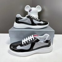 Baskets tendance de luxe décontractées en cuir véritable et maille, sportives, à semelle épaisse, antidérapantes, respirantes, pour homme et femme, idéales pour l'hiver et le printemps en extérieur