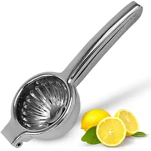 Lemon Squeezer Stainless Steel 304 - Manual Citrus Press for Lemon and Lime| Premium Large Handheld Fruit Squeezer for Fresh Ci