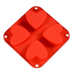 Giá Rẻ Bán Buôn New Xu Hướng Hình Trái Tim Đa Dạng Cấp Thực Phẩm Kẹo Nhựa Cao Su Silicone Khuôn Mẫu - Product Image 5