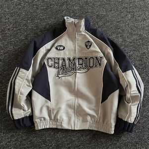 Lightweight 100% Nylon Ripstop Twill Contrast Color Printed Windbreaker Jacket Men Minimalism Urban Fit Custom Embroidered