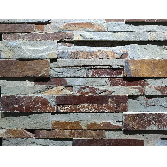 W3015 600mm * 150mm precio de fábrica oxidado Placa de pizarra piedra Natural de alta calidad piedra de repisa antiácida