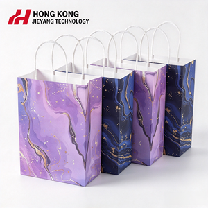 Bolsas de Papel Personalizadas al por Mayor, Impresas en Offset, Laminadas, Reciclables, con Logotipo, para Fiestas de Cumpleaños, con Asas de Cuerda de Algodón - Product Image 1