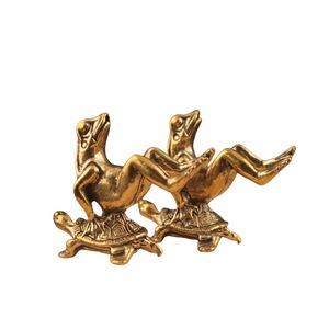 Brûleur d'encens miniature en laiton, sculpture tortue grenouille, fait main, style chinois, décoration pour animal de compagnie de thé - Product Image 5