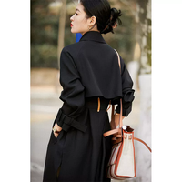 Manteau personnalisé, veste de sortie, manteaux de printemps à la mode en denim, Trench-coat ODM/OEM beige personnalisable pour femmes ODM/OEM pour hommes