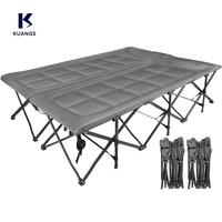 Nueva Cama Plegable Extra Ancha de 59 Pulgadas para Acampar, 2 en 1 con Colchón para Dos Personas, Venta al Por Mayor