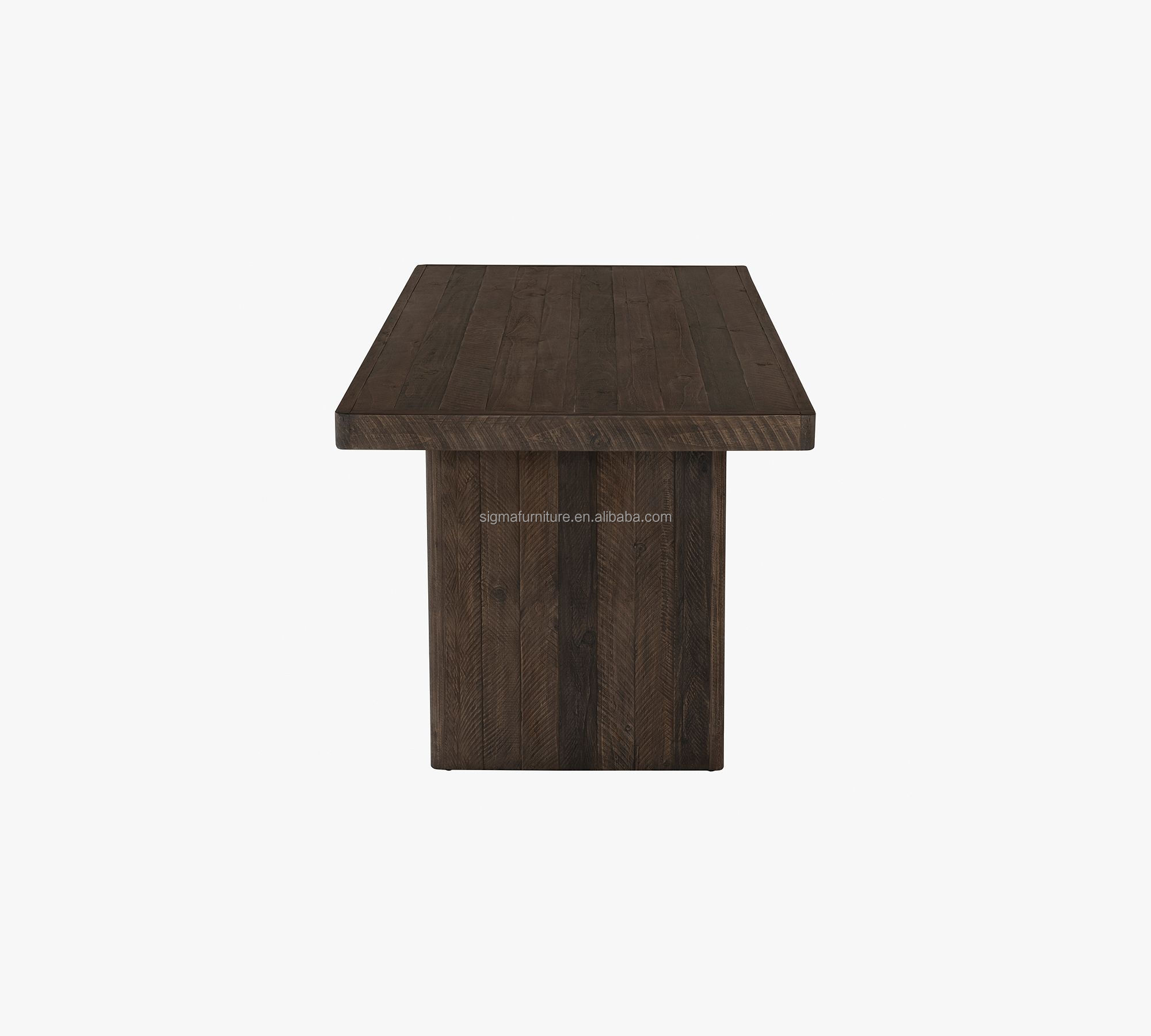 Best selling dining room solid wooden table sets luxury rectangle home use farmhouse dining table