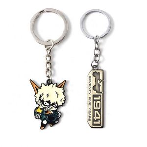 Keychain With Swivel Lobster Clasp Metallic Color Stainless Steel Metal Enamel <b>Ring</b> Offset and UV Printing Keychains - Product Image 4