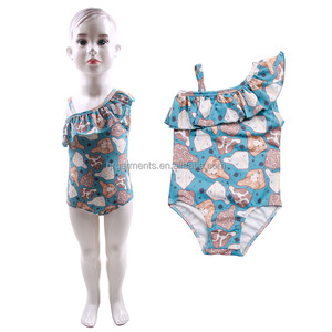 Western <strong>Cow</strong> Tag <strong>Print</strong> Summer Girls Swimsuit Ruffled Kids Swimwear for 0-16 Years Old Beach <strong>Bikini</strong> Swim Wear - Product Image 3