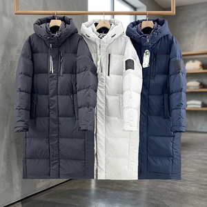 Manteau trench imperméable unisexe de qualité supérieure, brodé, à capuche, longueur genou – Veste coupe-vent robuste pour hommes et femmes - Product Image 3