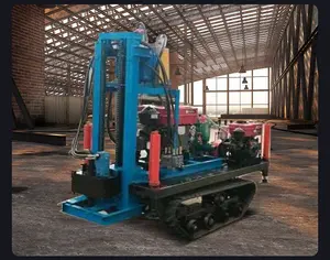 200m Depth Two-Wheels Hydraulic Water Well Drilling Rig With Diesel Engine