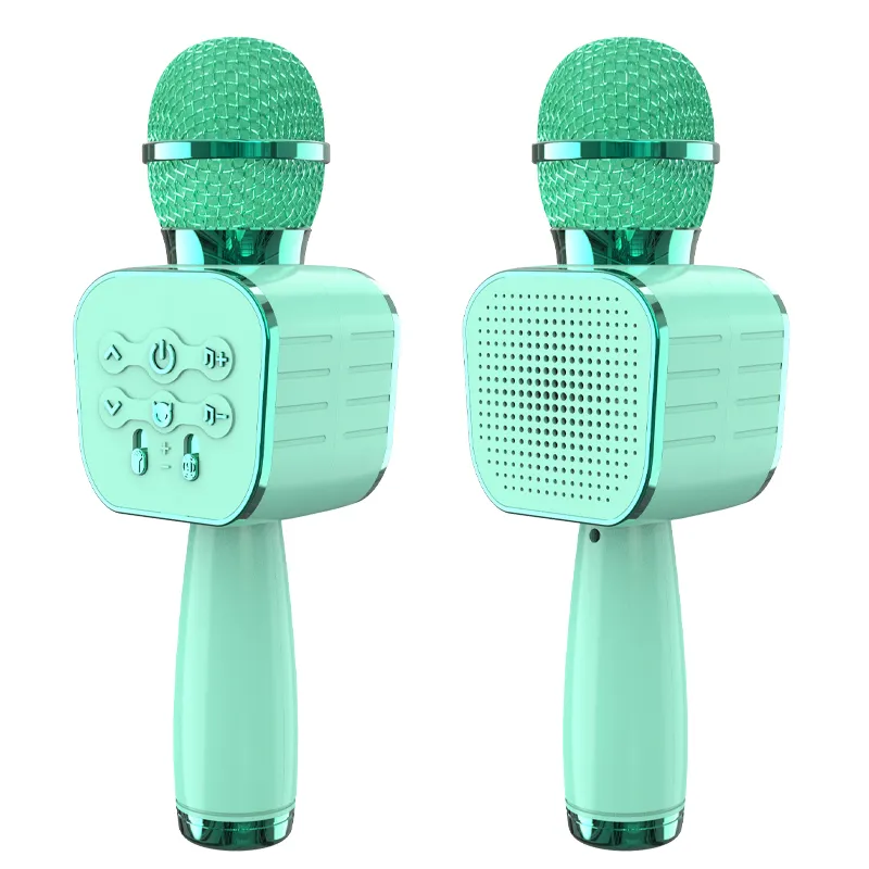 Yüksek kalite el sihirli çocuklar mikrofon ses ses KTV Karaoke taşınabilir BT kablosuz Bluetooth mikrofon hoparlör