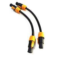 Cable de Alimentación para Iluminación LED Exterior, Powercon TRUE1 M/F 3x1.5mm2 H07RN-F, Clasificación IP65, de Goma para Ubicaciones Húmedas y Uso en Escenarios