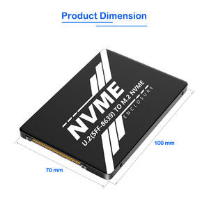 محول HLT <span class=keywords><strong>M</strong></span>.<span class=keywords><strong>2</strong></span> NVMe Key <span class=keywords><strong>M</strong></span> SSD إلى U.<span class=keywords><strong>2</strong></span> SFF-8639 بحجم <span class=keywords><strong>2</strong></span>.5 بوصة مع غلاف ألومنيوم أسود يناسب أقراص <span class=keywords><strong>M</strong></span>.<span class=keywords><strong>2</strong></span> NVMe SSD بحجم 2230-2280 للخوادم وأجهزة سطح المكتب - Product Image 6