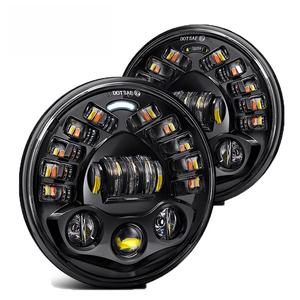 Faro Delantero para Motocicleta Jeep de 7 Pulgadas, 75W, 6500K, Luz de Conducción de 12V, Ajuste Universal, 8000 Lúmenes, Sistema de Iluminación Automotriz - Product Image 3