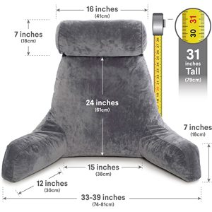 Dukungan yang tak tertandingi untuk orang dewasa-pendingin busa memori sandaran tempat tidur bantal Viscose leher terapi untuk tidur & Sit-Up membaca - Product Image 3