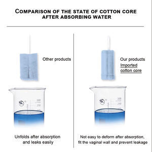 Produttori di tamponi di cotone organico monouso OEM naturale con tamponi organici applicatore di plastica - Product Image 2