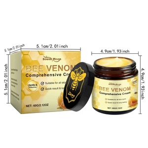 Crema Hidratante para la Piel con Veneno de Abeja, Nutre la Sequedad, Anticelulitis, Reafirmante, Iluminadora, Suavizante, Cuidado Corporal y Facial, 60g, Frasco en Caja - Product Image 6