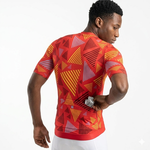 Maillot <span class=keywords><strong>de</strong></span> cyclisme <span class=keywords><strong>homme</strong></span> Aero Race Fit pour vélo <span class=keywords><strong>de</strong></span> route, manches courtes, anti-humidité, respirant, poche zippée, UPF50, vêtements <span class=keywords><strong>de</strong></span> cycliste, fabrication usine - Product Image 2