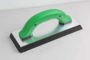 Surface <span class=keywords><strong>de</strong></span> travail en caoutchouc pur, truelle à carrelage ergonomique verte à double poignée souple pour les carreleurs professionnels et la rénovation DIY à domicile - Product Image 4