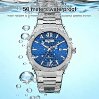 Montre automatique de luxe pour homme, nouvelle conception OEM, étanche, aiguilles lumineuses, acier inoxydable, verre saphir, réserve de marche automatique