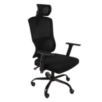 Fauteuil de Direction Design Ferme avec Dossier en Maille et Structure en Fer, Siège Pivotant à 360°, Hauteur Réglable, Mobilier de Bureau en Gros