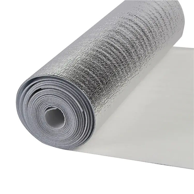 Materiales de aislamiento térmico de tela de burbuja de lámina de aluminio para techo de coche