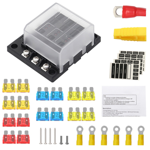 Caja de Fusibles de 6 Vías con Indicador LED, 16 Fusibles para Automóviles, Camiones, Barcos, Embarcaciones Marinas, Vans, 12V 24V - Product Image 5