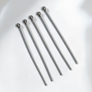 เข็มลูกบอลสแตนเลสหลายขนาด หัวกลม ยาว อุปกรณ์ทำเครื่องประดับ DIY - Product Image 4