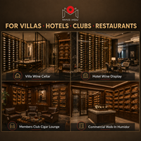Sistema de Vinoteca Personalizado, Bodega Personalizada, Sala de Cigarros Personalizada, Residencia Privada, Soporte de Madera para Botellas de Vino, Organizador de Botellas, Proyecto de Construcción