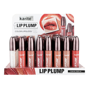 5 ml non invasif haute brillance paillettes dodues brillant à lèvres Logo personnalisé marque privée maquillage cosmétique brillant brillant à lèvres dodu - Product Image 4