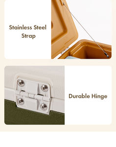 Glacière en plastique PP robuste de 30 L, grande capacité pour une utilisation en extérieur - Product Image 3