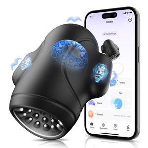 Adult <span class=keywords><strong>Sex</strong></span> <span class=keywords><strong>Toy</strong></span> APP Control 10 Lecken Vibrierende Modi Einweg-Automatik-Masturbation geräte für Männer - Product Image 1