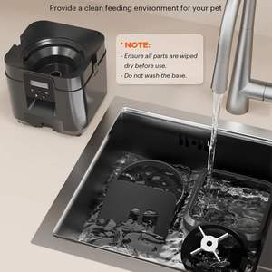 Pemberi makan hewan peliharaan pintar, mesin makanan lambat anjing kucing otomatis dengan waktu kuantitatif Dispenser makanan kucing anjing mangkuk - Product Image 6