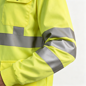 Wholesale Fast Shipping Drop Needle Long Sleeve Reflective Safety <b>Fluorescent</b> Yellow Hi Vis <b>Clothing</b> - Product Image 6