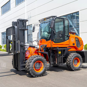 Direktverkauf ab Werk 4x4 3 Tonnen 3,5 Tonnen Geländegängiger Diesel-Allrad-Gabelstapler Carretilla Elevadora für Sofortverkauf - Product Image 2