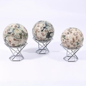Esferas de Ágata Verde Natural, Cristal Tallado, Piedras Curativas Pulimentadas para Decoración de Interiores, Venta Caliente - Product Image 2