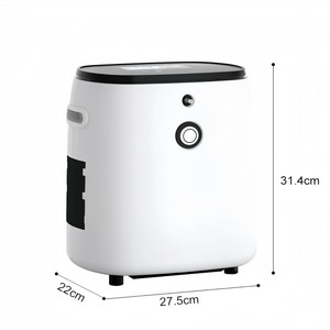 Concentrateur d'oxygène portable 1-7L 220V/110V pour usage domestique, compression électrique, 6KG, blanc/noir - Product Image 1