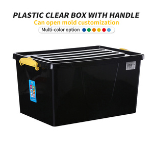 Znst011 nhựa xách tay dày quần áo lớn hộp lưu trữ hộp lưu trữ quần áo Hộp lưu trữ - Product Image 1