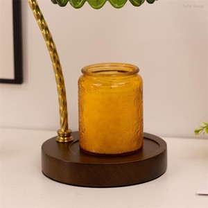 Aromatherapy Wax <b>Lamp</b> Solid Wood French Retro Bedroom <b>Bedside</b> Flameless Scented Atmosphere <b>Table</b> - Product Image 6