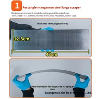Lame en acier inoxydable de qualité industrielle Atomiseur de mastic pour voiture Couteau à gratter Feuille de fer Planche à mastic Lame de lissage pour peinture en aérosol