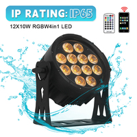 Flight Case pour led par light IP65 12x10w RGBW 4in1 Led Par Batterie Sans Fil Wifi Batterie Uplight Étanche Led Par Light